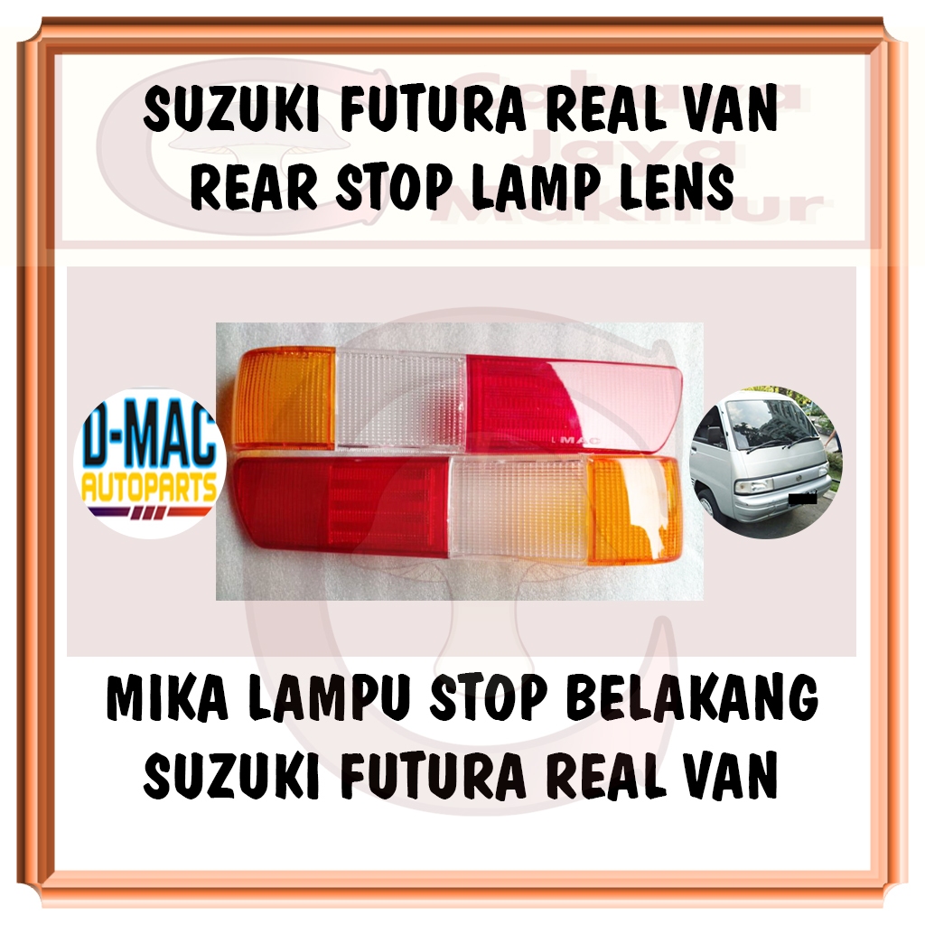 PCS Mika Kaca Lampu Stop Lamp Rem Sein Sen Belakang Suzuki Carry Futura Realvan Real Van Minibus Sta