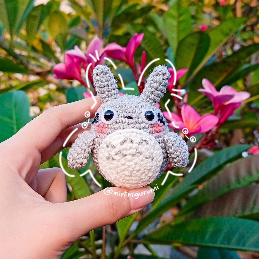 Totoro (Studio Ghibli) - Amigurumi / Boneka Rajut