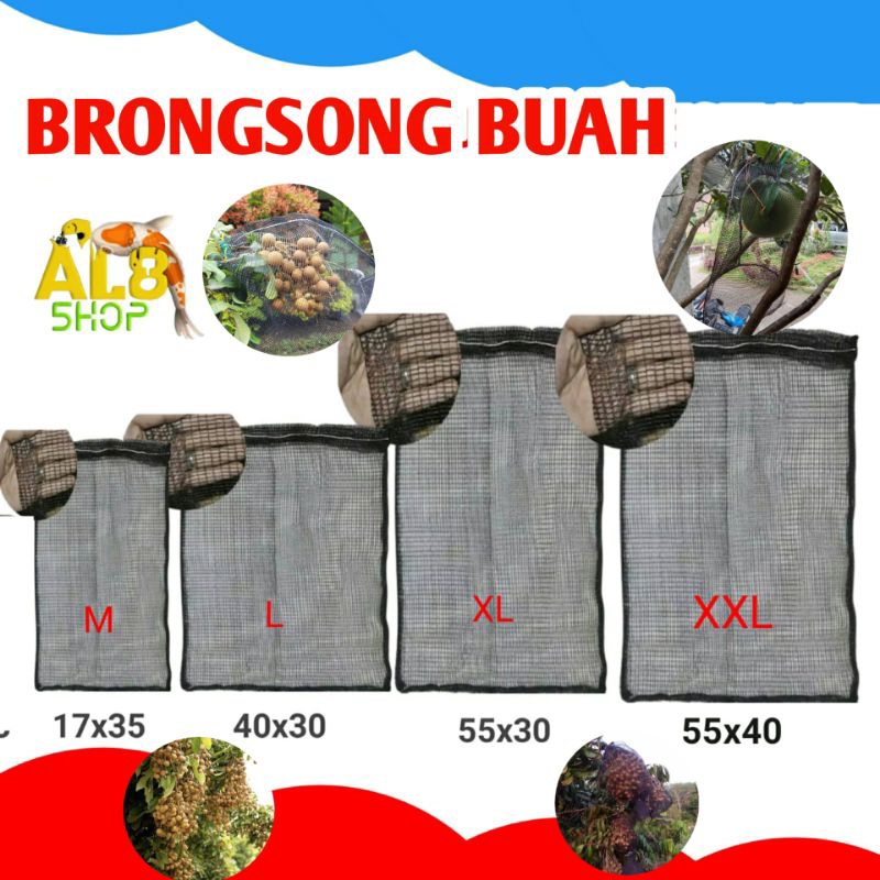 Fruit Cover PembungkusBuah Brongsong Anggur Kelengkeng Jambu