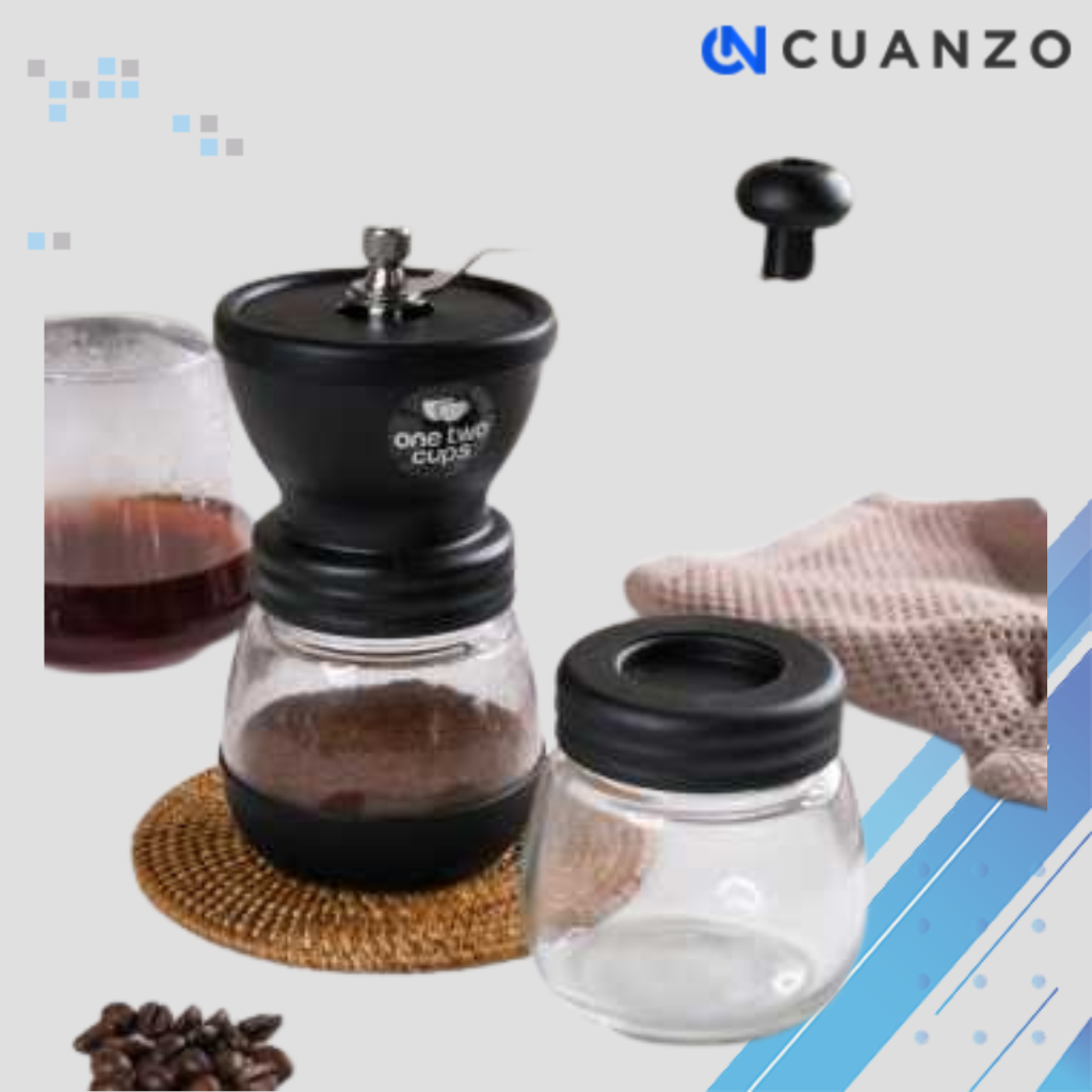 Alat Penggiling Kopi Manual Coffee Grinder Adjustable / Mesin Penggiling Kopi Halus Dan Bumbu Manual
