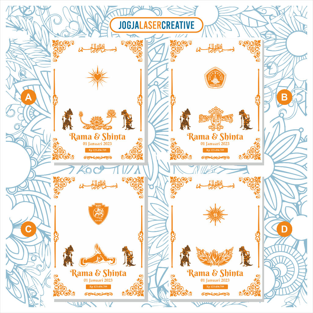 ISIAN MAHAR PSHT PSHW IKPSI PAGAR NUSA WAYANG BAHAN AKRILIK GOLD SILVER ROSEGOLD