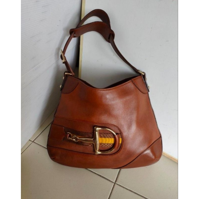 Gucci Horsebit Vintage Brown Leather Authentic