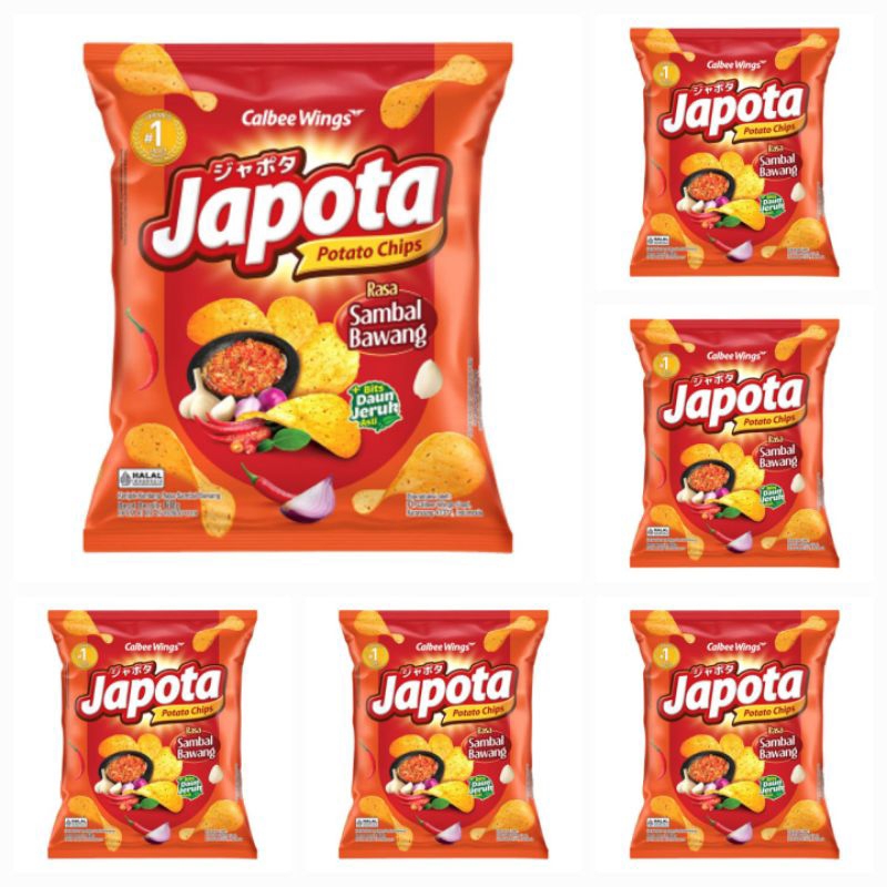 

Japota Potato Chips Sambal Bawang Keripik Kentang 68 GR