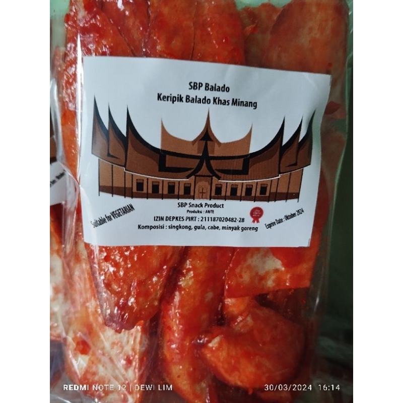 

keripik balado vegetarian
