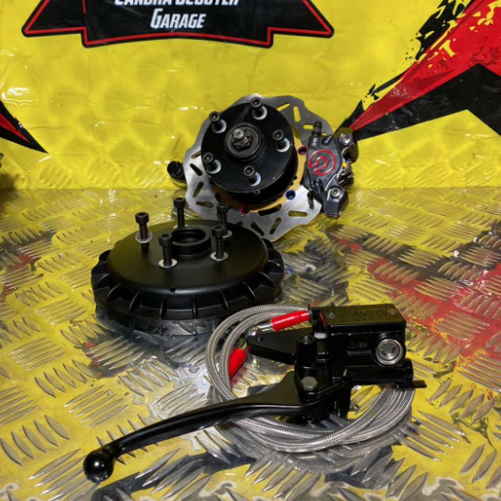 Cakram Vespa set Ring 12 Kaliper Brembo bisa untuk Vespa Super Sprint Px PXE Excel | Candra Scooter 