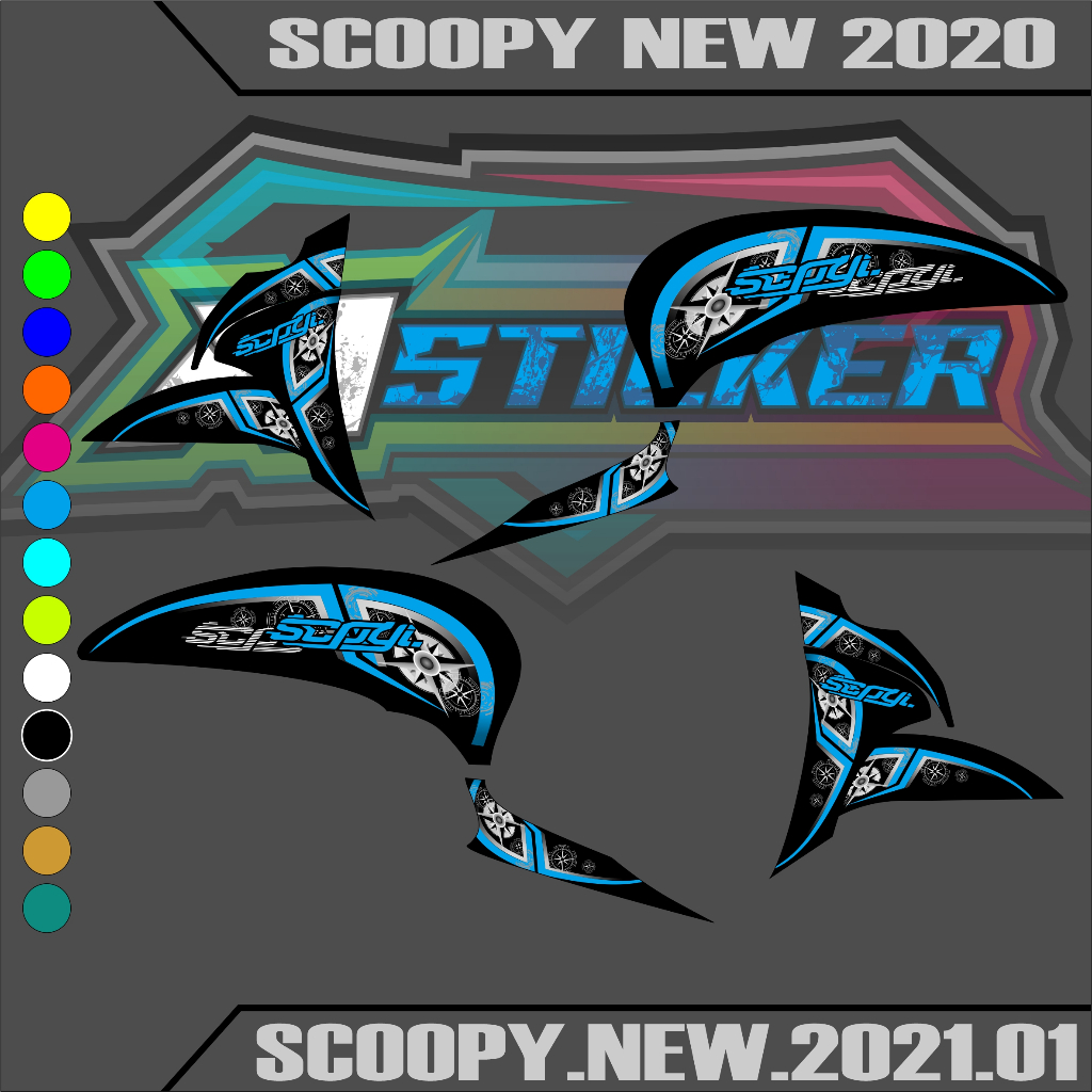 Sticker Striping Decal Scoopy 2021, sticker list variasi scoopy 2021stiker scoopy 2021 01