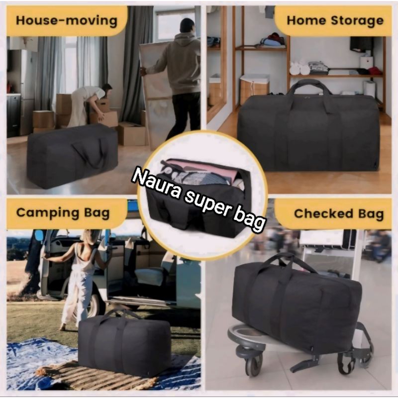 Tas pakaian super besar kapasitas 100 liter tas baju super jumbo tas serbaguna tas travel tas mudik 