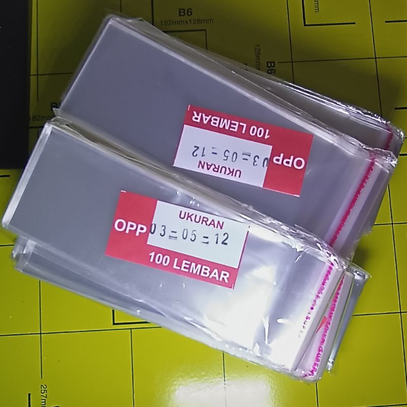 

Plastik OPP 5x12 isi 100 lembar