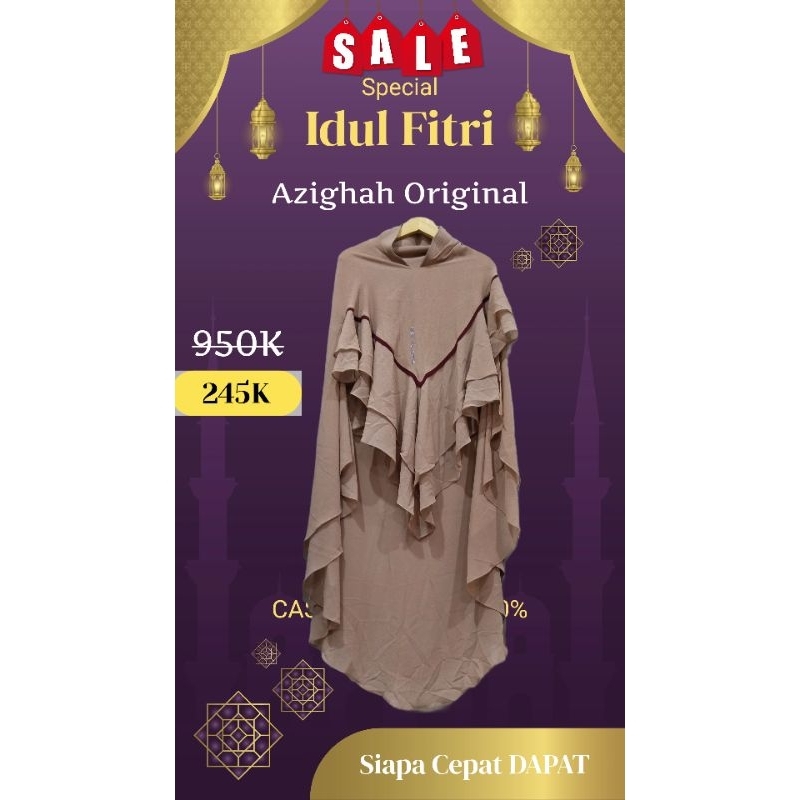 SALE Khimar Branded ORIGINAL STORE AZIGHAH Like Sisesa Clothing