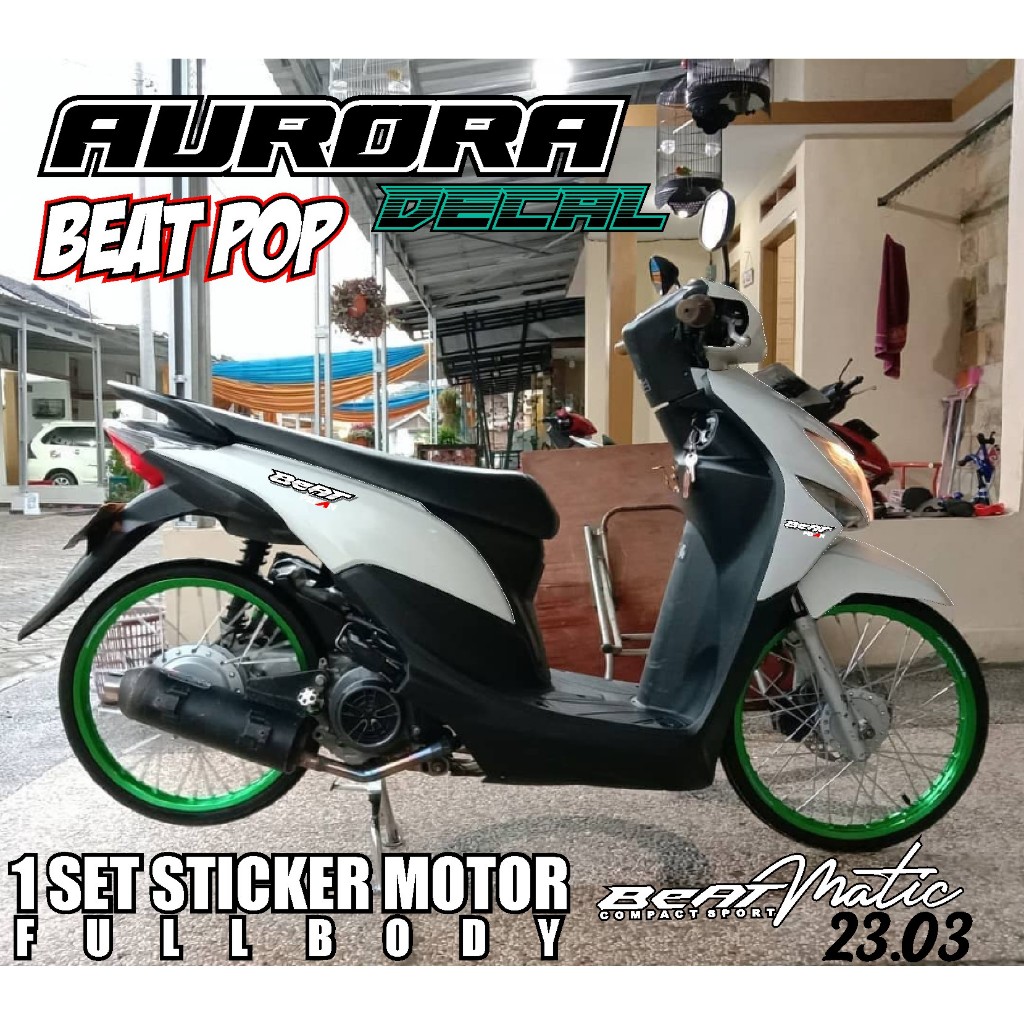 COD DECAL STICKER FULL BODY BEAT POP TERBARU BEAT THN 2016 AKSESORIS BEAT POP MODIFIKASI BEAT POP VA