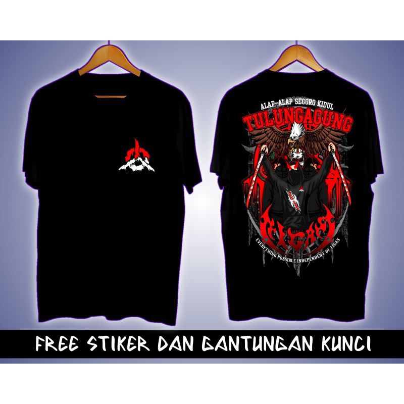 KAOS - SINGLET DEPAN LAMBANG BELAKANG ALAP-ALAP SEGORO KIDUL TULUNGAGUNG