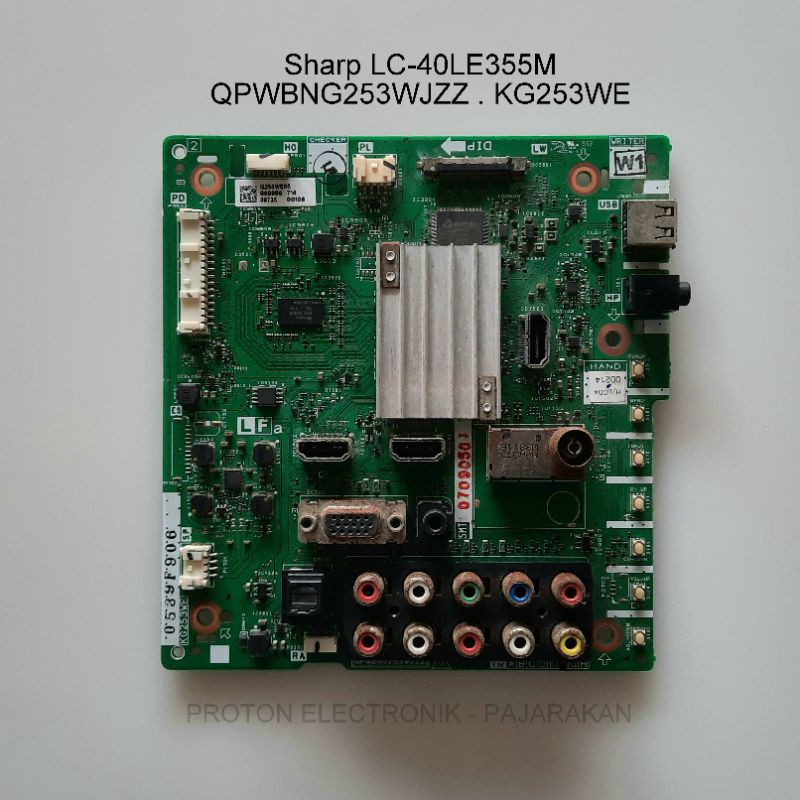 Sedia Power Supply LCD LED TV Sharp Aquos LC-29LE5071 , 29LE5071 , LC-29LE507i , 29LE507i  kondisi s