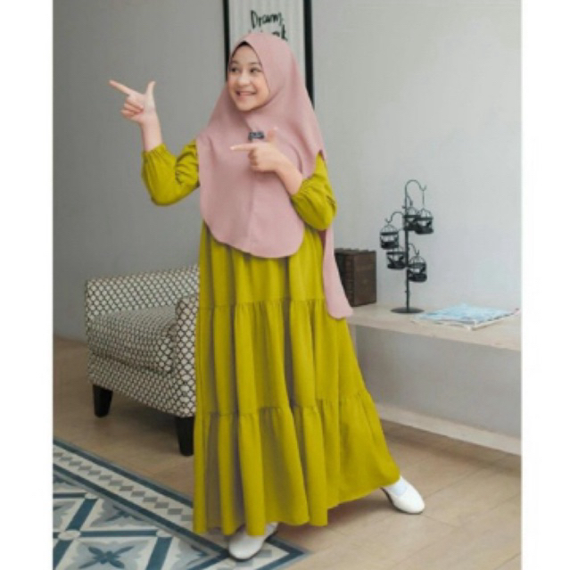Gamis anak Tanggung | Dress anak tanggung | gamis anak perempuan | gamis anak 7-12 tahun