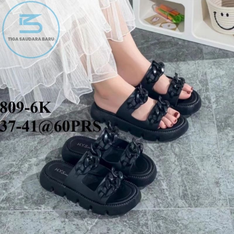 sandal H.Y.S new 809 BAN DUA RANTAI sandal fashion jelly wanita