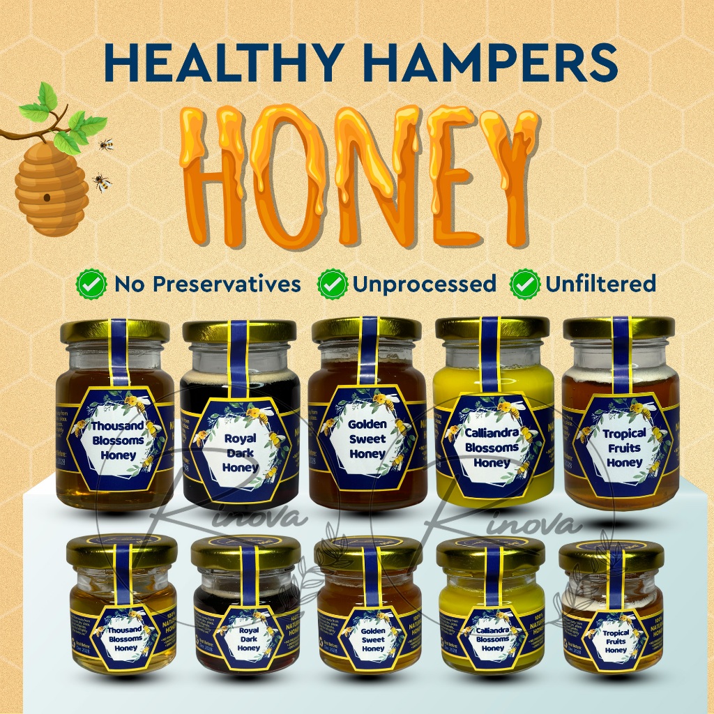 

HAMPERS MADU 100% MURNI ASLI TANPA PENGAWET / TIDAK ADA TAMBAHAN PEMANIS DAN TANPA PROSES PENGOLAHAN