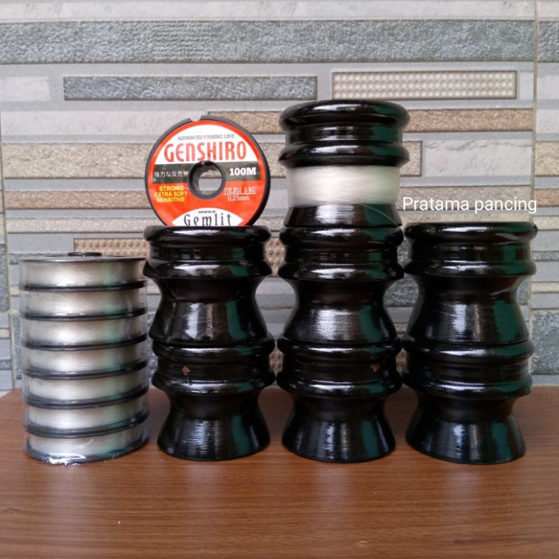 paket golong + senar pancing gensiro set3/5/7 untuk joran timbang