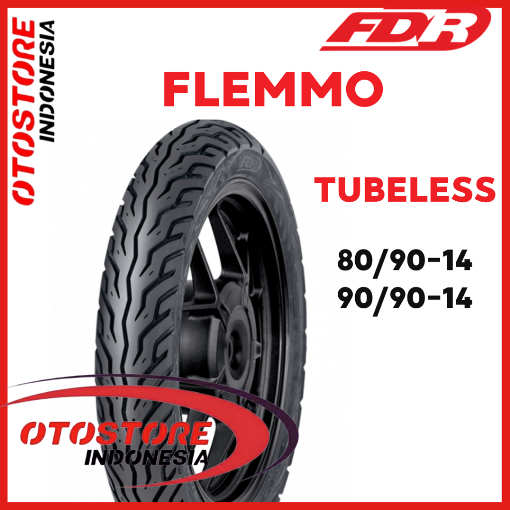BAN MOTOR MATIC TUBLES RING 14 FDR FLEMMO 80/90 90/90 TUBELESS TL | BAN TUBLES
