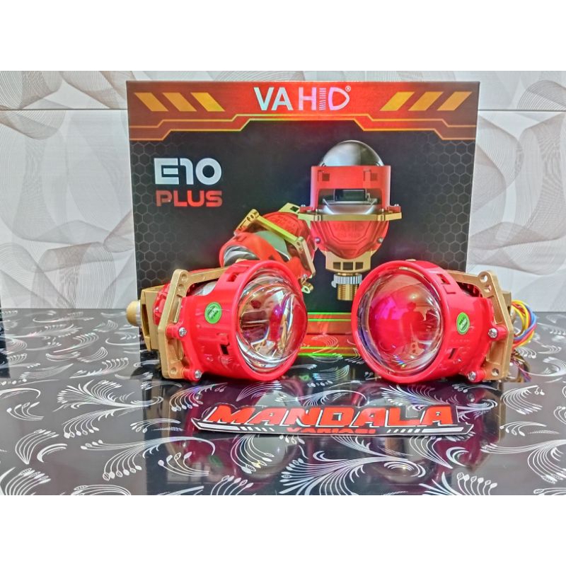 VAHID E10 PLUS PROJECTOR BILED 3 INCH  LAMPU LED MOBIL MOTOR