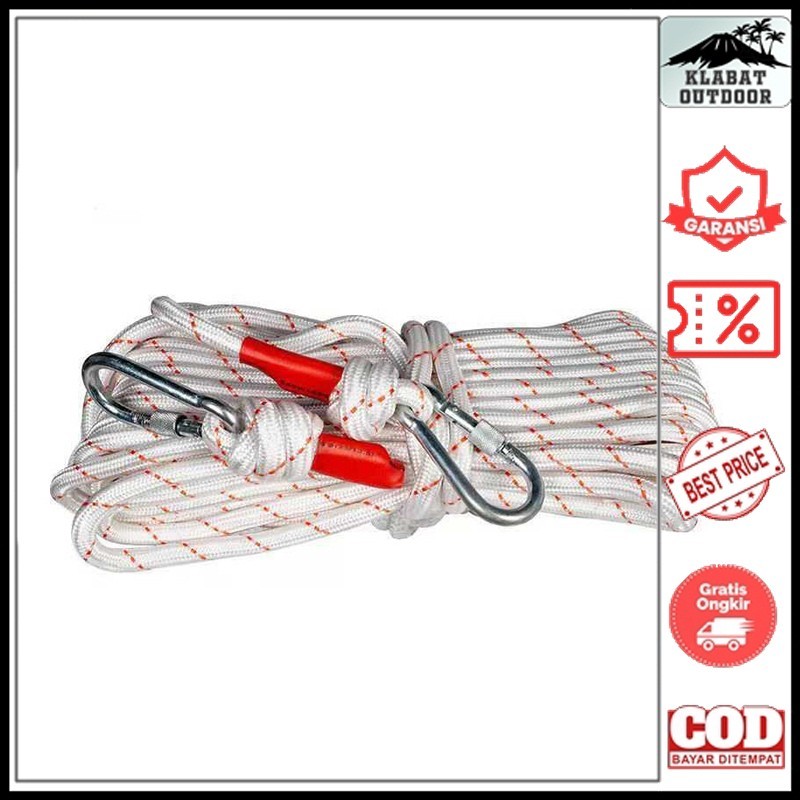 Tali Paracord Panjat Tebing 12mm x 20m Karmantel Statis Climbing Rope