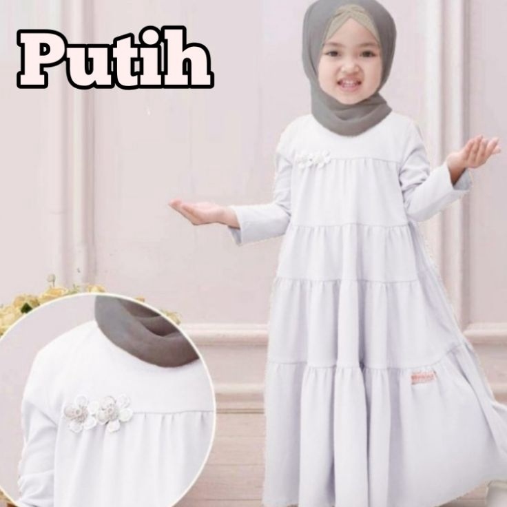 New Product Gamis anak perempuan gamis manasik anak gamis sekolah gamis anak DESIKA DRES cringcle po