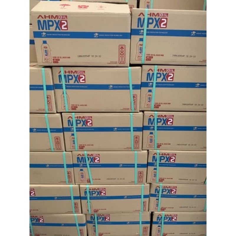 SATU KARDUS OLI MOTOR AHM MPX2 MATIC 800ML ISI (24) ~ HARGA GROSIR