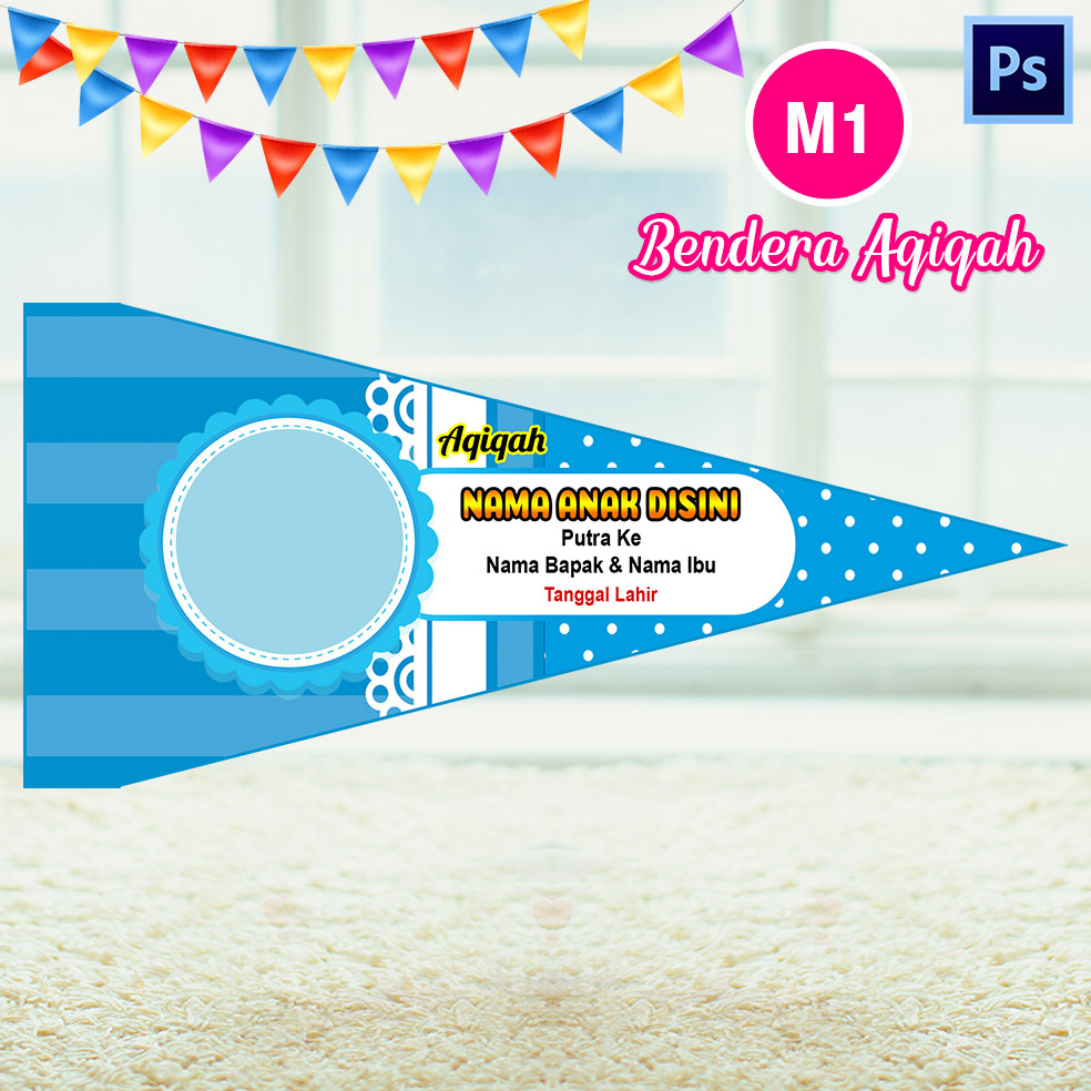 Bendera aqiqah untuk acara tasyakuran aqiqah