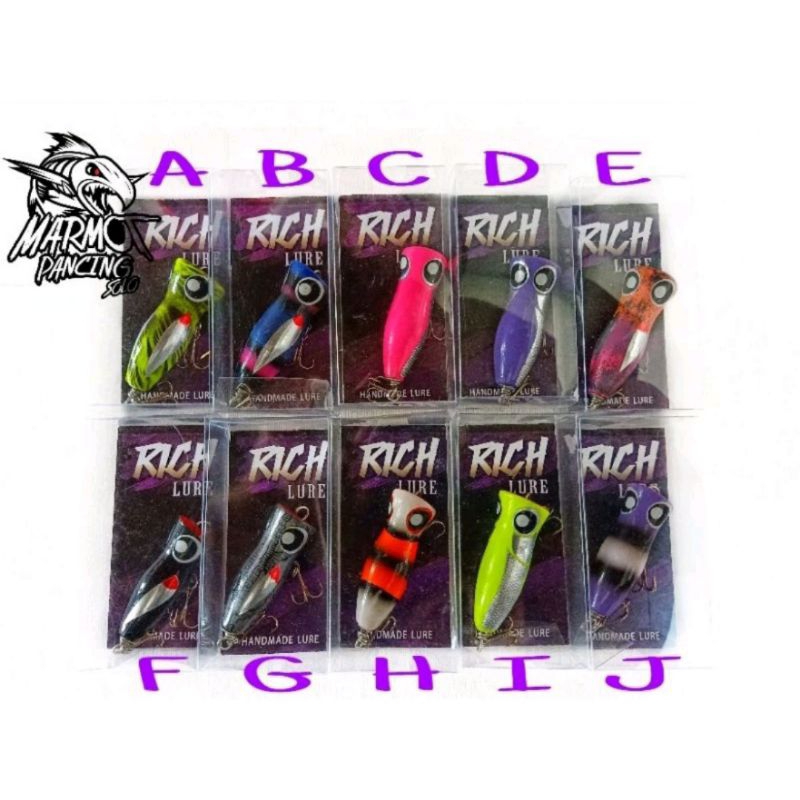 MINI POPPER RICH HAND MADE LURE BAHAN KAYU