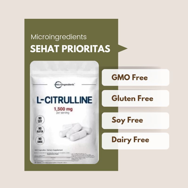 Microingredients L Citrulline 1500mg - Micro Original USA