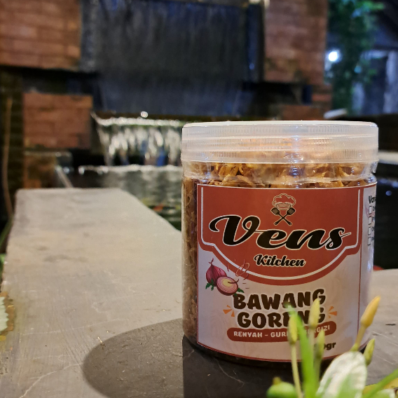 

Bawang goreng original gurih sedap tanpa MSG tanpa pengawet - Vens Kitchen 150gr