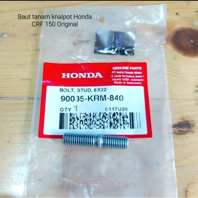 BAUT TANAM UNTUK KNALPOT MOTOR HONDA CRF 150 ORIGINAL TERLARIS