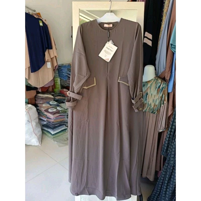 PLAIN DRESS BUMIL BUSUI FRIENDLY SIMPEL ELEGANT BY ALFI HURAIYAH