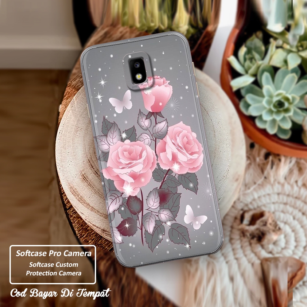 Premium Silicone Full Cover Case Samsung J3 Pro J5 Pro J7 Pro Bunga Softcase Pro Camera Cassing Hp S