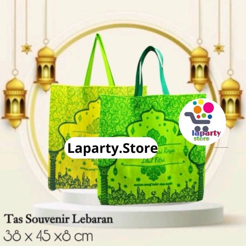 

( ISI 12 ) Tas Souvenir Goodie Bag Kantong Idul Fitri Lebaran Ramadhan L