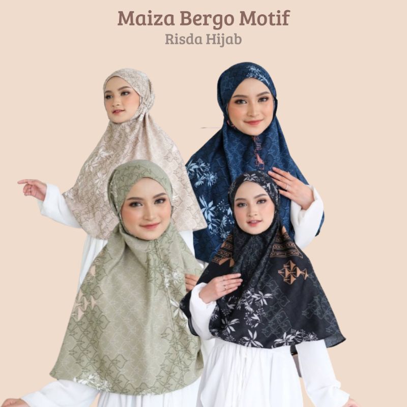 Maiza bergo motif l maiza bergo l bergo non pet l bergo anak perempuan l bergo maxmara l bergo motif