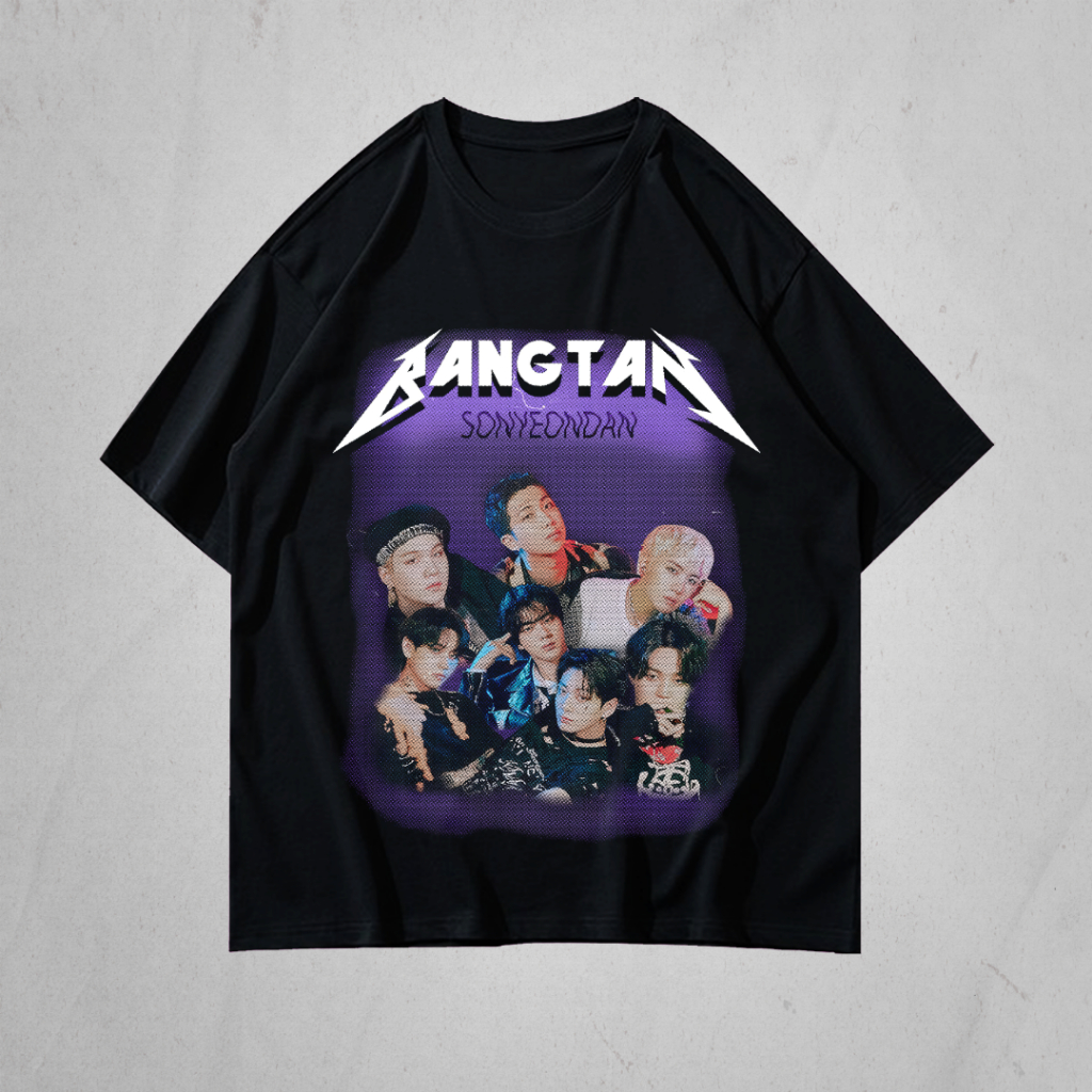 KAOS OVERSIZE BTS - HITAM