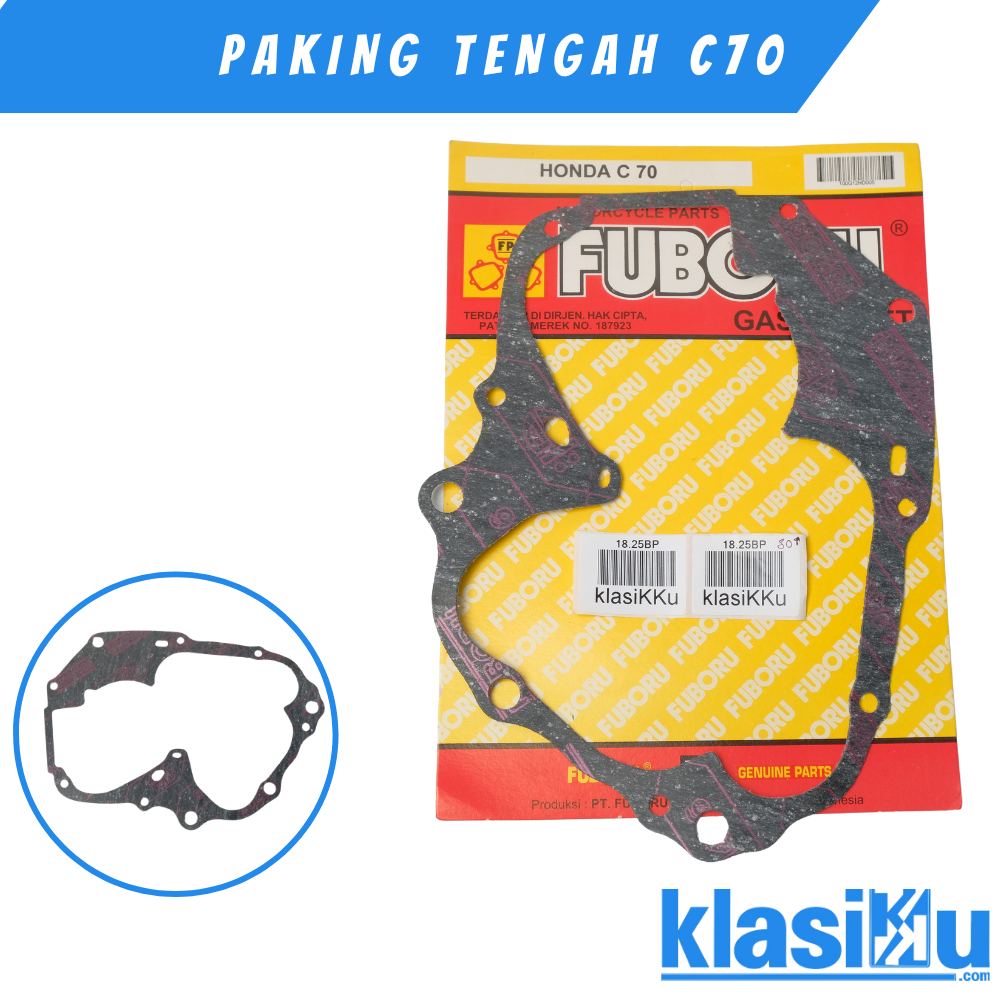 Paking Gasket Blok Mesin Krengkes Crengkese Tengah Honda C70 C700 C800 Fuboru Japan