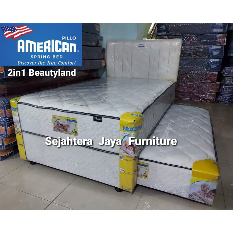 Springbed 2in1 American 120x200 Beautyland Sorong susun