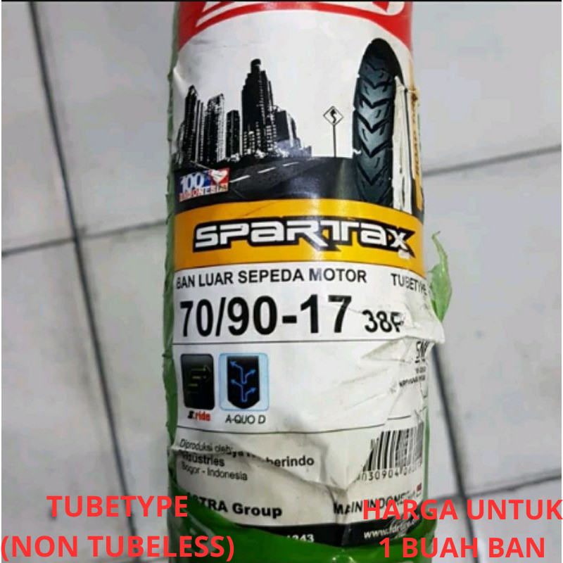 Ban Luar Motor FDR 70 - 90 ring 17 Spartax - ukuran 250 - 17 FDR Spartak Racing