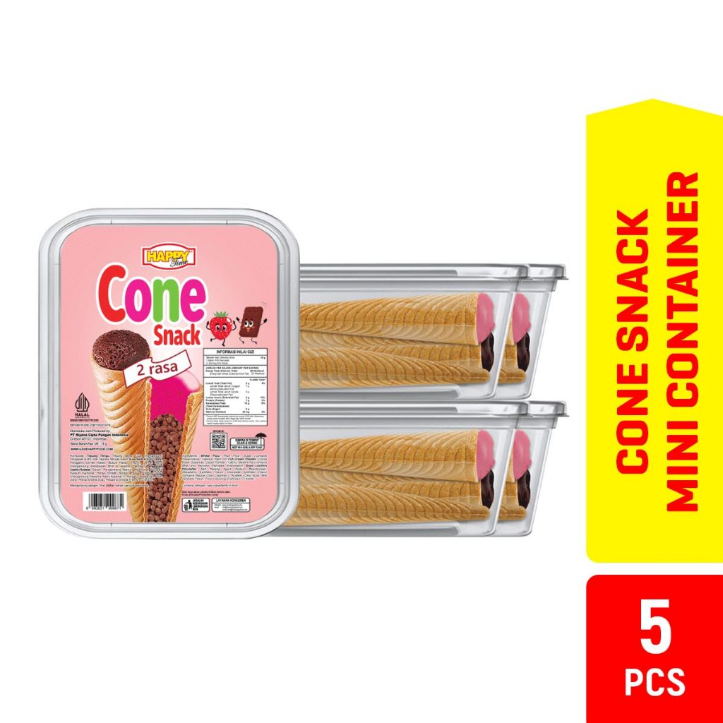 

Happ Time Cone Snack Mini Container ( Isi 5 Pcs)