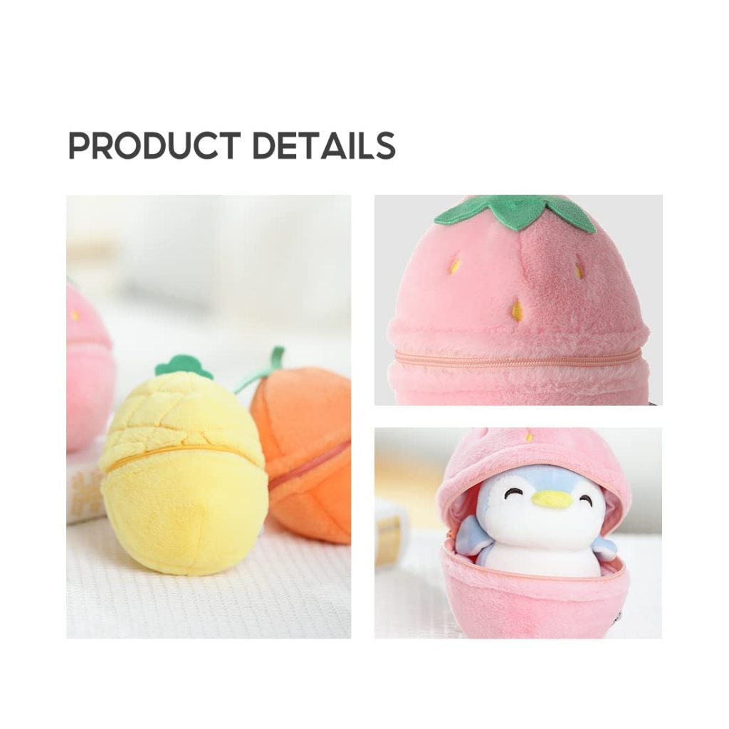 MINISO BONEKA BUAH PINGUIN GIFT / FRUIT SERIES PENGUIN PLUSH TOY SURPRISE BALL BONEKA ado Anak Ulang