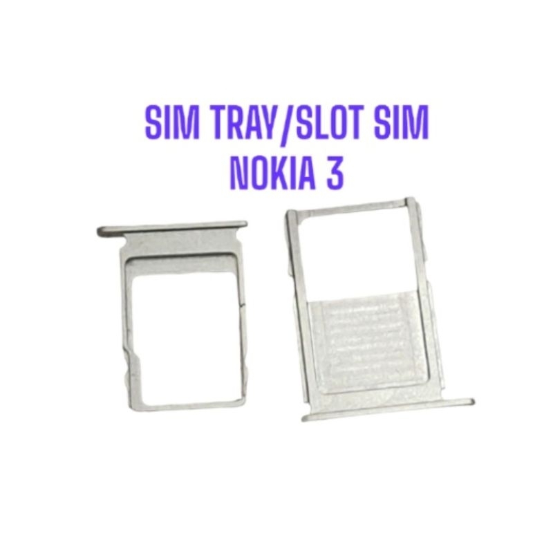 SIM TRAY SIM LOCK SLOT SIM DUDUKAN SIM NOKIA 3 - SIMTRAY NOKIA 3