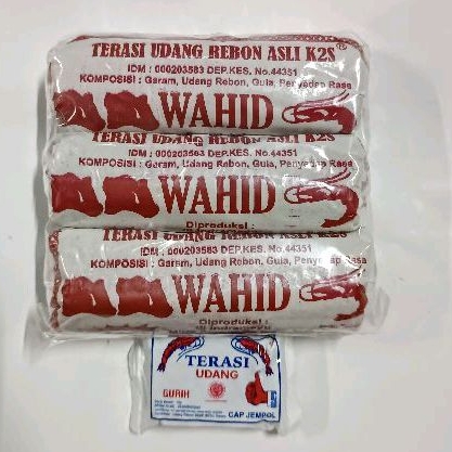 

Terasi udang rebon k2s cap kepala sapi @3Pcs 225Gr