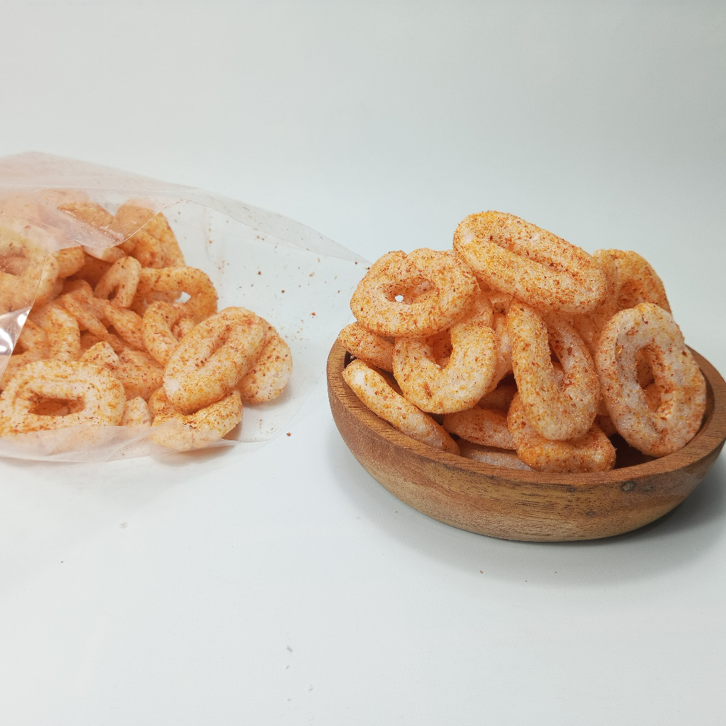 

Kerupuk koin ring pedas