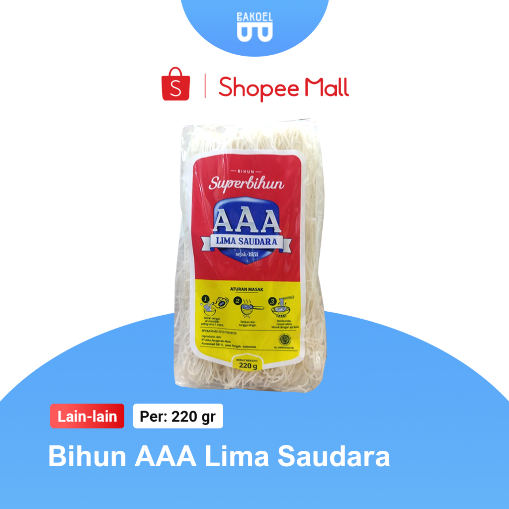 

SUPER Bihun AAA - Lima Saudara - Bakoel Sayur Online