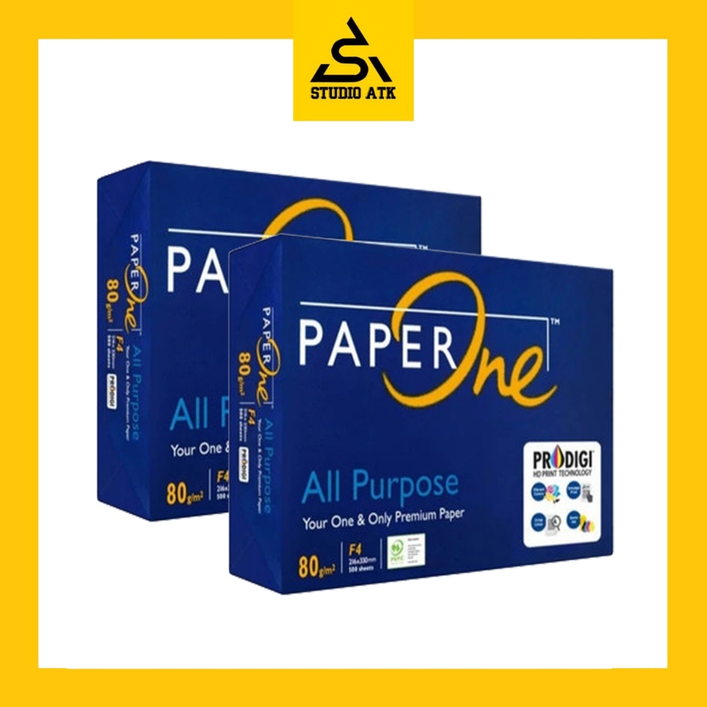 

Kertas HVS Paper One F4 80gram (box/5rim)