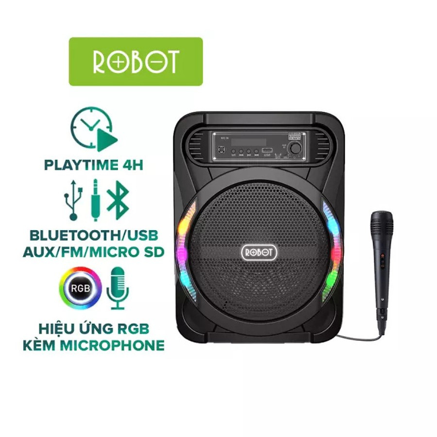 Robot RB450 Speaker Bluetooth Karaoke Speaker+Microphone USB,AUX - RB5