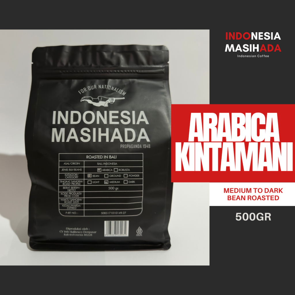 

INDONESIA MASIH ADA Kopi Biji Espresso Arabica Kintamani Bali Premium 500gr