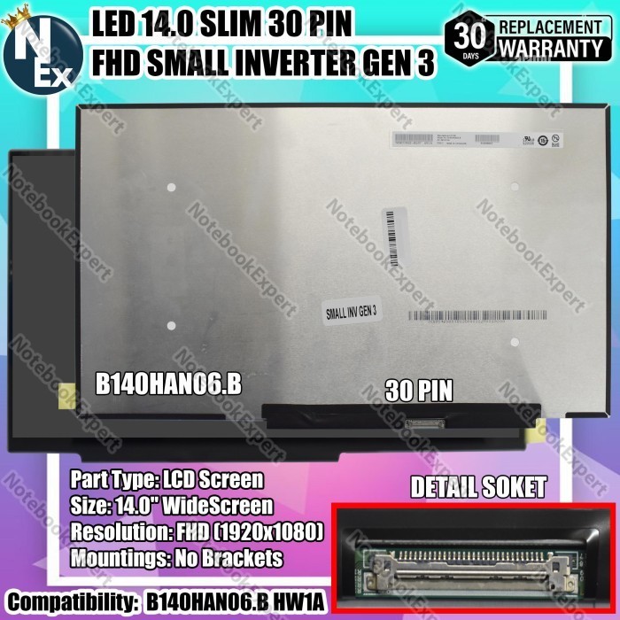 LED LCD ASUS ZENBOOK UX435E UX435EA UX435EAL UX435EG 14 INCH