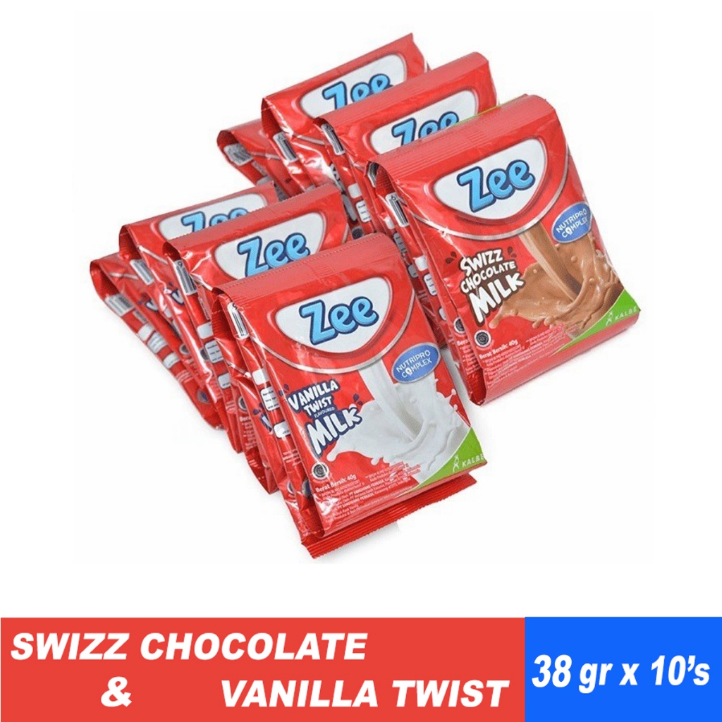 

Zee Powder Vanilla/Coklat Twist Susu 38 g/ 10s