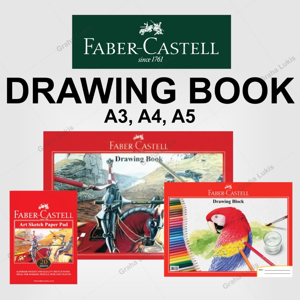 

Faber Castell Sketch Book Drawing Book A5 / A4 / A3